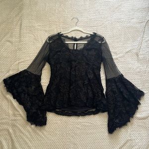 Black evening top